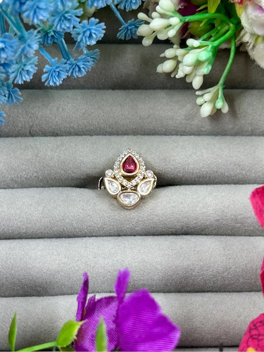 Moissanite Ring (Adjustable)